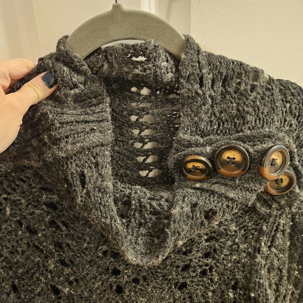 Dark Grey Anthropologie sweater dress - Picture 4 of 6